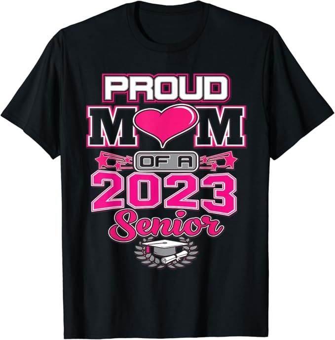 Proud Mom Class of 2023 Seniors Shirt Graduation Tassel TShirt